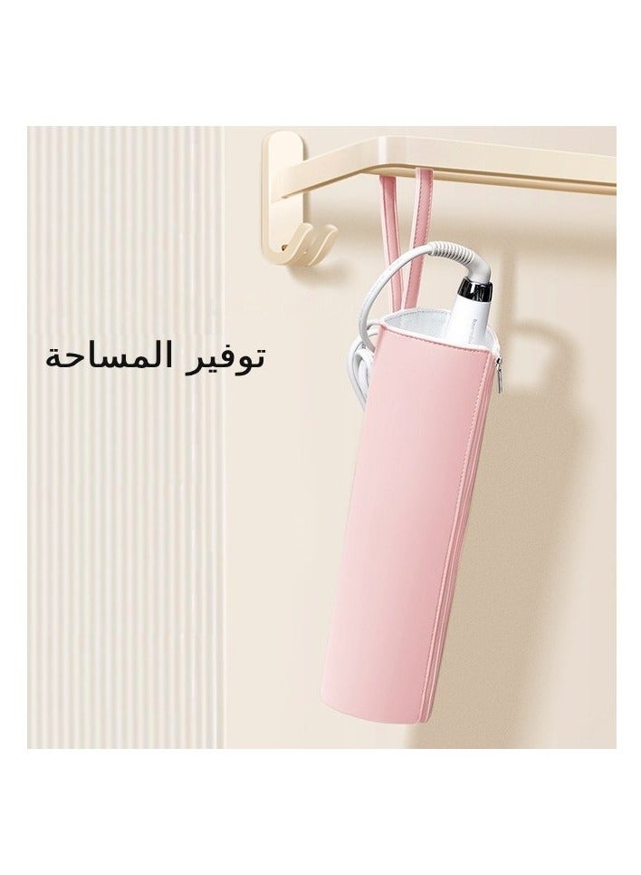 AceLuste Curling Iron Storage Bag, Travel Curling Iron Organizer, Heat Resistant Curling Iron Bag, Aluminum-Lined, Potable and Waterproof with Detachable Handle Cable Pocket for Curling Iron, Straighteners 29x9x7cm - Image 3
