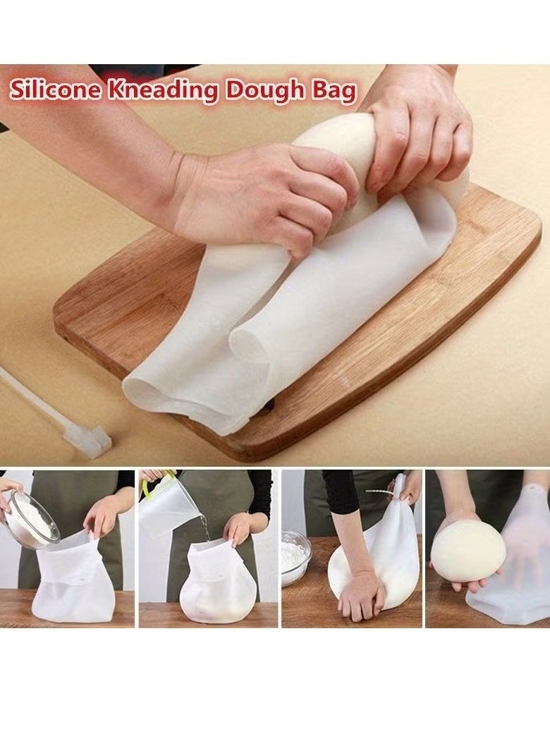 Bukela 1pc Versatile Silicone Dough Kneading Bag for Bread, Pastry, and Pizza - Flour Mixer Bag for Easy Mixing - Kitchen Tool and Accessory for Effortless Baking  - Image 3
