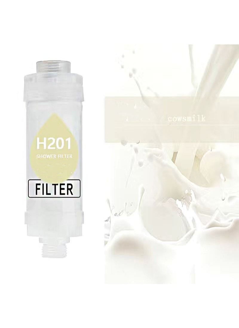 HOMESTAR Shower Soaker, Vitamin C Head Filter, Hard Water Softener, Chlorine and Fluoride Purification Filtration with Beads, Healthy Skin, Easy Install (milk flavor)  - Image 3