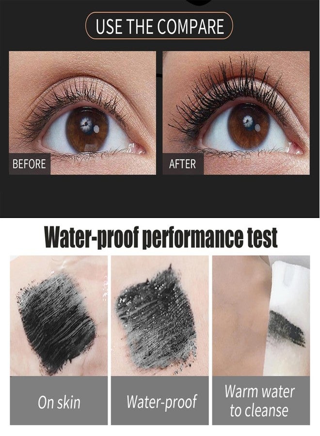 FYEBOO 4D Silk Fiber Lash Mascara Smudge-Proof Extension Voluminous Fiber Mascara Natural & Waterproof Mascara Long-Lasting No Flaking/No Clumping, All Day Exquisitely Full (4 Packs) - Image 4