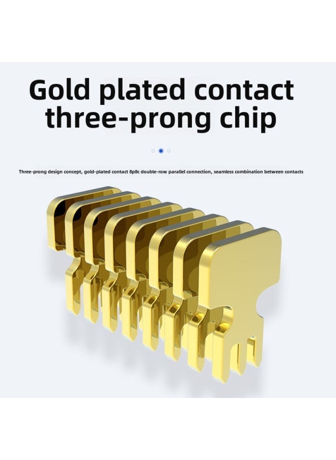 Generic Feinier Gigabit Six-Class Computer Network Cable Twisted Pair Broadband Router 8-Core Network High-Speed Jumper Oxygen-Free Copper-Colour:Category 6e Copper Clad Aluminum-Line Length:40M  - Image 3