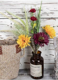 Kutis 1-Bouquet Artificial Gerbera Daisy Flower Bouquet/Gerbera Daisy Flower Decoration Bouquet/Barberton Daisy Bouquet Multicolor 18 x 47 Centimeter  - Image 3