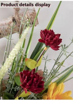 Kutis 1-Bouquet Artificial Gerbera Daisy Flower Bouquet/Gerbera Daisy Flower Decoration Bouquet/Barberton Daisy Bouquet Multicolor 18 x 47 Centimeter  - Image 5