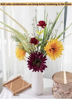 Kutis 1-Bouquet Artificial Gerbera Daisy Flower Bouquet/Gerbera Daisy Flower Decoration Bouquet/Barberton Daisy Bouquet Multicolor 18 x 47 Centimeter  - Image 2