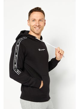 Champion Men Sportswear Fit Long Sleeves Outdoor Hoodie, Black  - Image 2