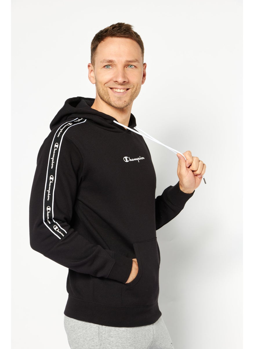 Champion Men Sportswear Fit Long Sleeves Outdoor Hoodie, Black  - Image 2