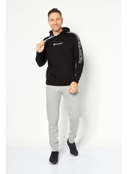 Champion Men Sportswear Fit Long Sleeves Outdoor Hoodie, Black  - Image 4