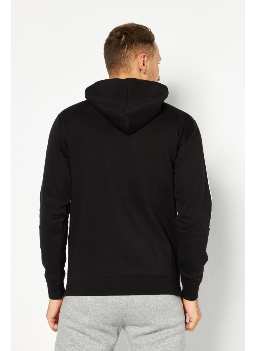 Champion Men Sportswear Fit Long Sleeves Outdoor Hoodie, Black  - Image 3
