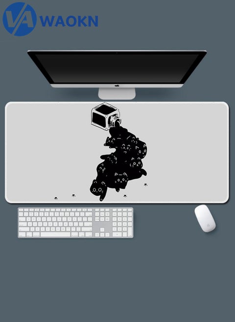 Large Gaming Mouse Pad XL Anti-Skid Mousepad Large Keyboard Mouse Pad Desk Mat with Stitched Edges Super Creative MousePad