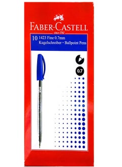 Pack Of 10 Ball Pens 0.7 mm Blue