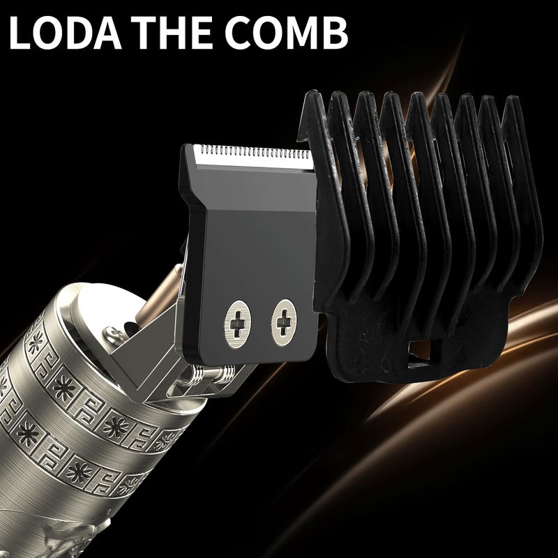 Luwihou Beard Trimmer for Men-Hair Clippers for Men-Cordless Rechargeable Hair Clipper and Trimmer-Beard Shaver Barbershop (Bronze) - Image 5