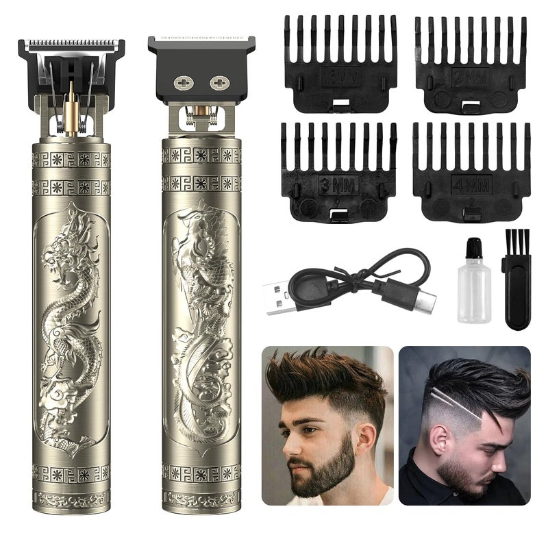 Luwihou Beard Trimmer for Men-Hair Clippers for Men-Cordless Rechargeable Hair Clipper and Trimmer-Beard Shaver Barbershop (Bronze) - Image 1