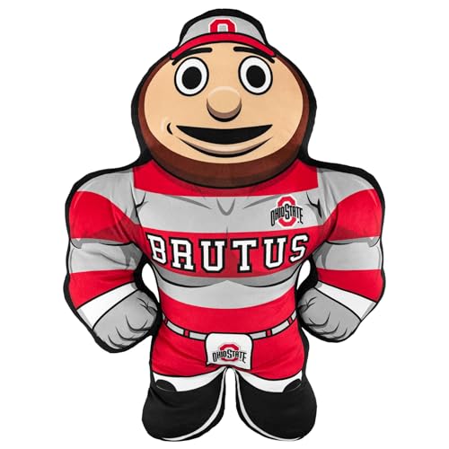 Bleacher Creatures Ohio State Brutus The Buckeye 24 Mascot Bleacher Buddy Plush Toy - Image 1