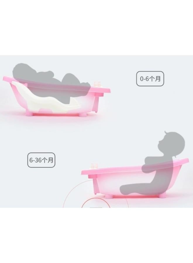 Hello Kitty Baby Bathtub Thickened Temperature-sensitive Adjustable Length Plastic Bucket 0-3 years Old Baby Bathtub - Image 3