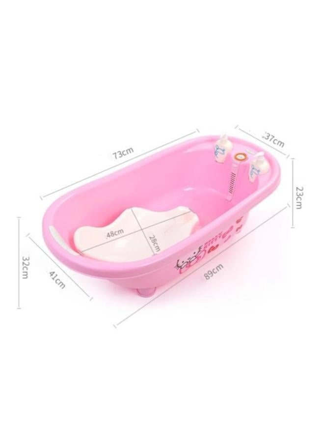 Hello Kitty Baby Bathtub Thickened Temperature-sensitive Adjustable Length Plastic Bucket 0-3 years Old Baby Bathtub - Image 2