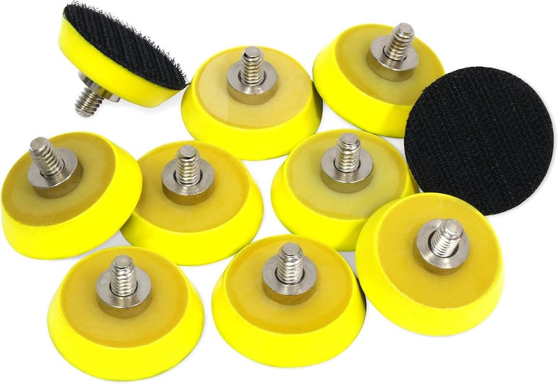 Ouya 10PCS M6 Thread 1" Velcro Backing Pad Hook and Loop Plate for Air Sander and Dual Action Car Polisher Pack - Image 1