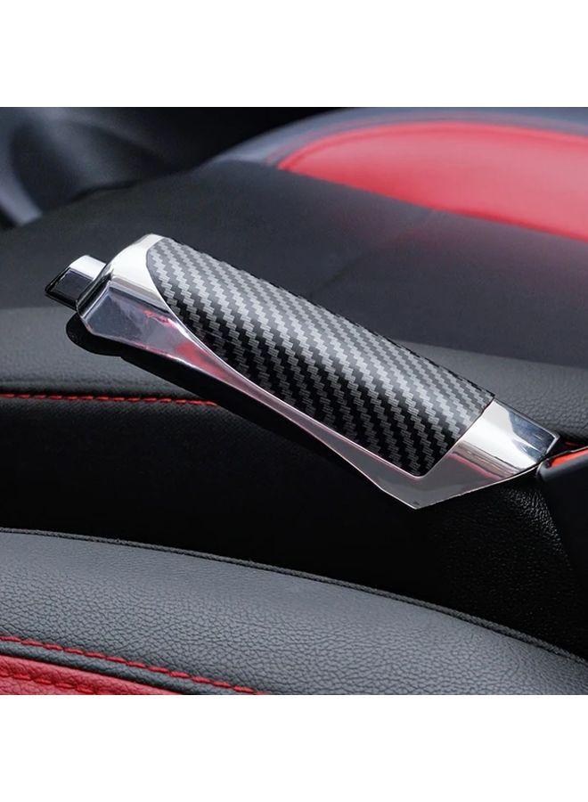 1PC Carbon Fiber Car Handbrake Cover Essential For Car Interior Easy To Install Fashionable Modern Design Suitable For Various Models Car Accessories - Image 5