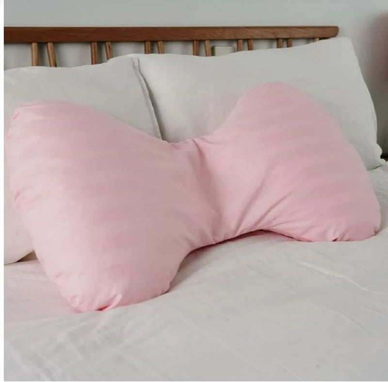 ATOOTFUSION Ultra Soft Butterfly Shaped Pillow/Body Pillow/Maternity Pillow Butterfly Maternity Pillow (Light Pink) - Image 5
