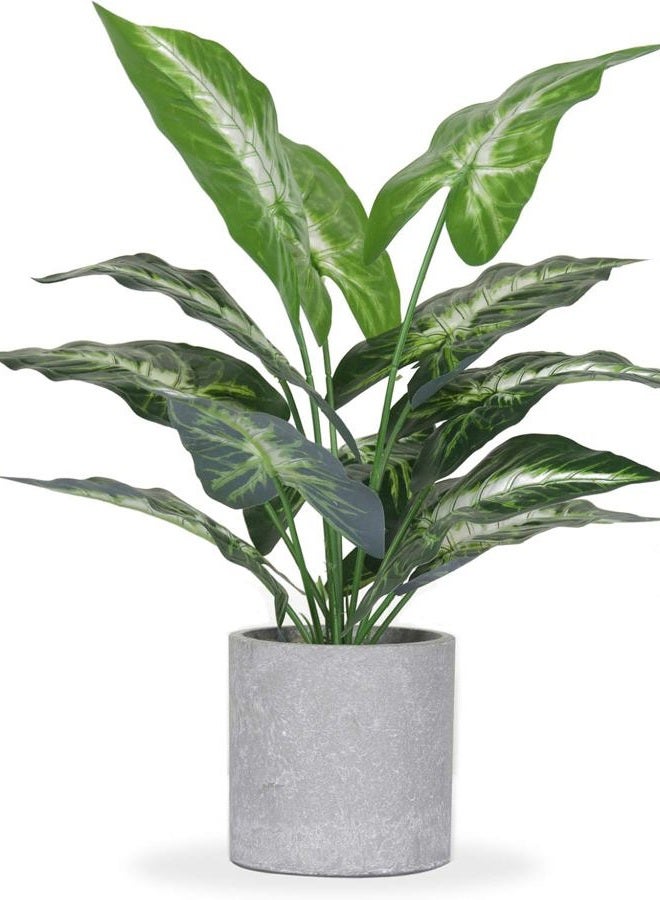JC nateva 16" Small Fake Plants Artificial Potted Faux Plants for Office Desk Shelf Bathroom Home Decor - Image 1