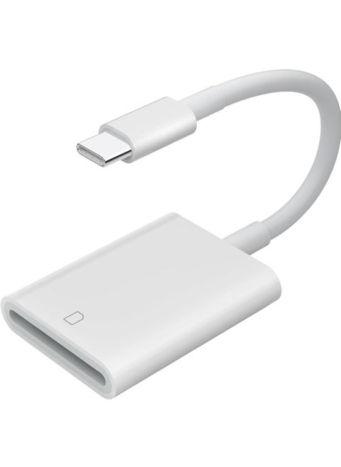 USB C to SD Card Reader, SD Card Adapter with SD MicroSD USBC Memory Card Reader for iPhone 15 Pro Max, iPhone 16/iPad Pro/Air/Mini, Mac, MacBook Pro/Air, and More USB-C/Type C Devices