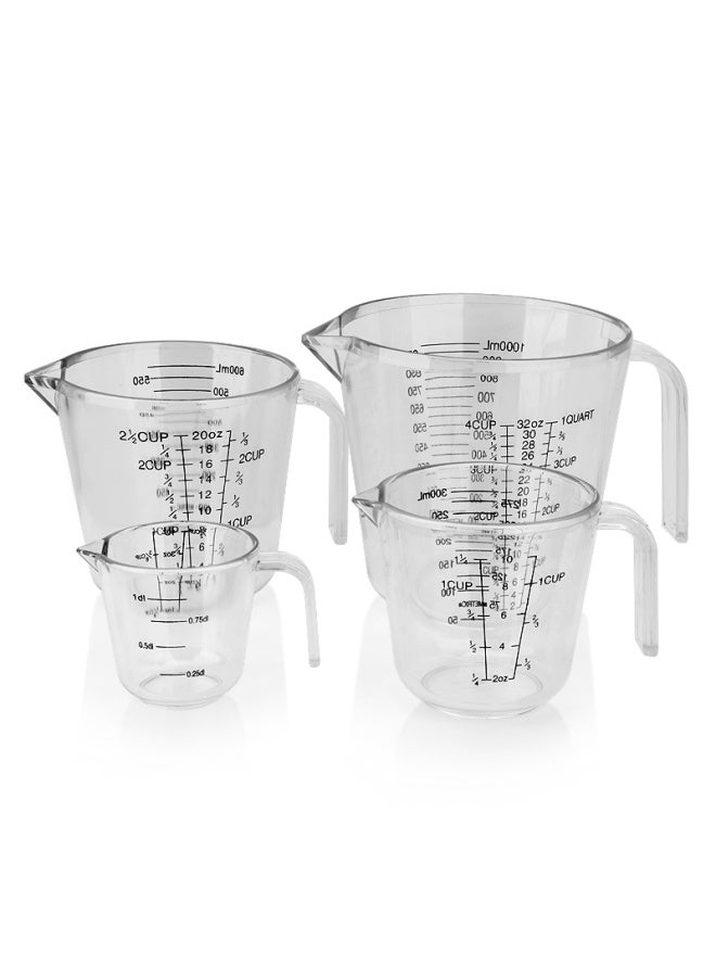 Creative Transparent Plastic Measuring Cup With Scale Beaker Baking Measuring Glass Thick Measuring Spoon Practical Kitchen Tools-Color:300ML-Capacity:Default Items - Image 3