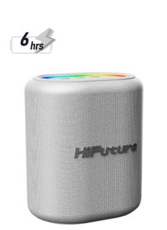 HiFuture Vocalist 100 Premium Wireless Bluetooth Speaker with Microphone, Silver Color  - Image 1