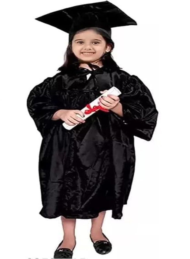 Nic Convocation Gown for Kids | Graduation Gown and Cap for Boys and Girls | Degree Gown Color Costume For Convocation | School Theme Party Fancy Dress (4-5 Years) - Image 1