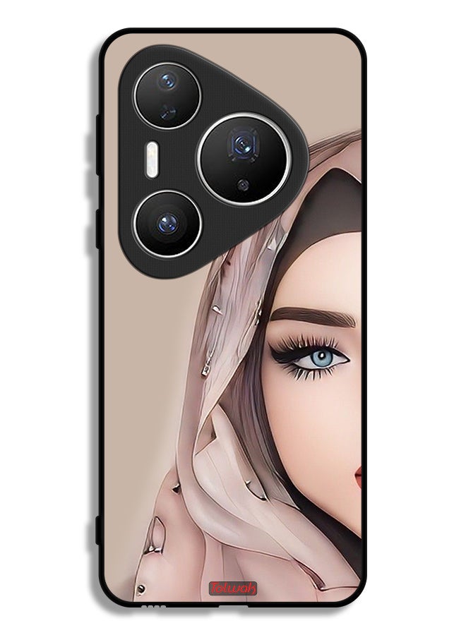 Tolwak Huawei Pura 80 Pro Plus Protective Case Cover Half Face Girl Art - Image 1
