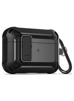 Upgraded [Secure Lock] Armor Airpod Pro Case, Fibuntun Shockproof AirPods Pro Cover Cool iPod Pro Case Designed for Apple Air Pod Wireless Pro Cases for Men Women