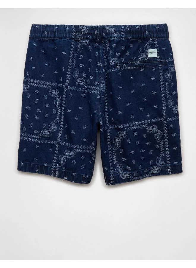 American Eagle AE 7" Bandana Lived-In Trekker Short