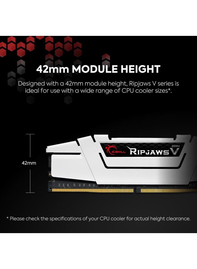 G.Skill RipjawsV Series DDR4 RAM (XMP) 64GB (4x16GB) 3200MT/s CL16-18-18-38 1.35V Intel AMD Desktop Computer Memory U-DIMM - Black (F4-3200C16Q-64GVK) - Image 3