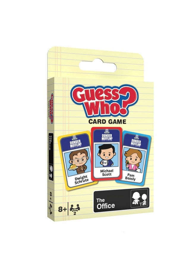 USAopoly GUESS WHO? Card Game: The Office, Featuring 20 Characters, Michael Scott, Jim Halpert, Pam Beesly and More, Family Friendly Deduction, 2 Players, Officially Licensed Merchandise & Collectible - Image 1