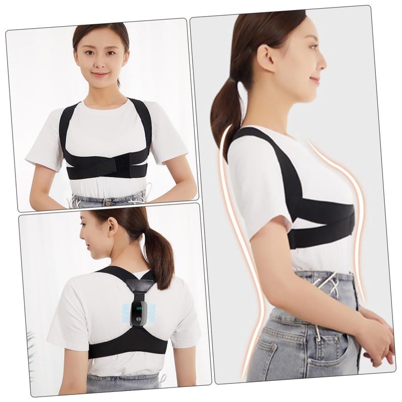 Electronic Posture Corrector Back Support Brace for Adults Spine Alignment Black - Image 4