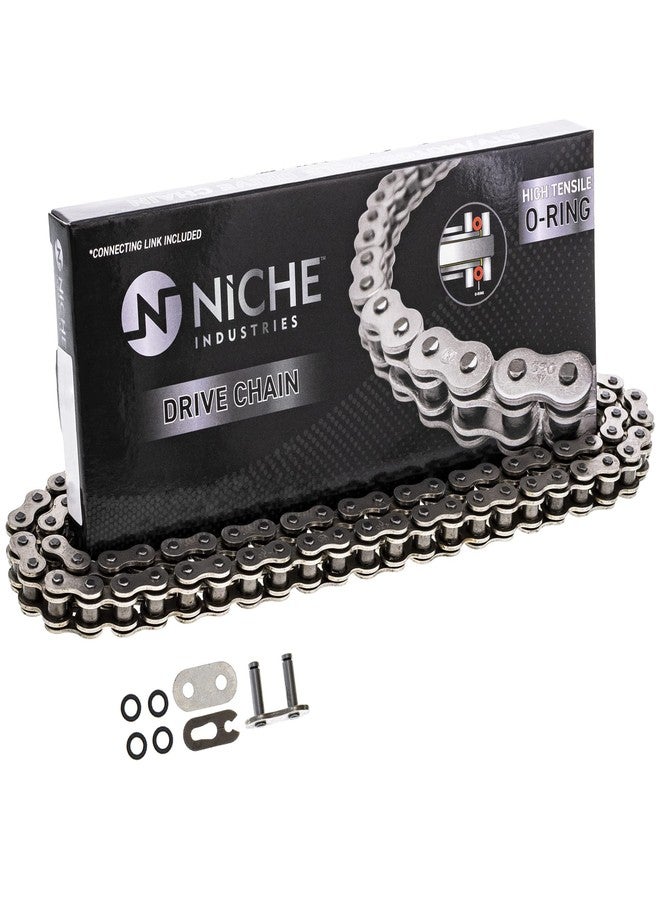 نيش سلسلة قيادة NICHE 420، 100 وصلة، مزودة بحلقة مانعة للتسرب ووصلة رئيسية للتوصيل، للدراجات النارية، والمركبات الرباعية، والدراجات الترابية. - Image 4