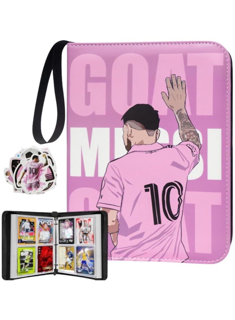 Maanys Maanys Binder Card Holder for Trading Card Games Collection, Holds up to 400 Cards with 50 Removable Sleeves Ideal for Football Playing Cards  - Image 1