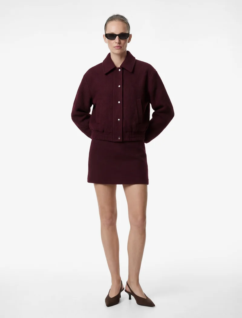 كوتون Mini Tweed Skirt