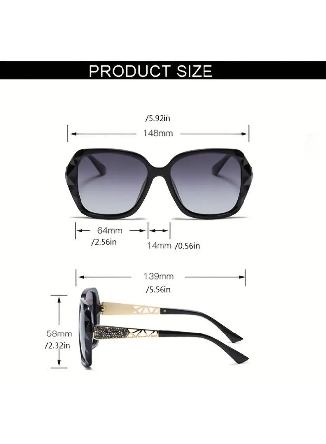 SCENT HOUSE Women's UV protection high-end ,sunglasses driving glasses (Includes eyeglass case) - Image 2