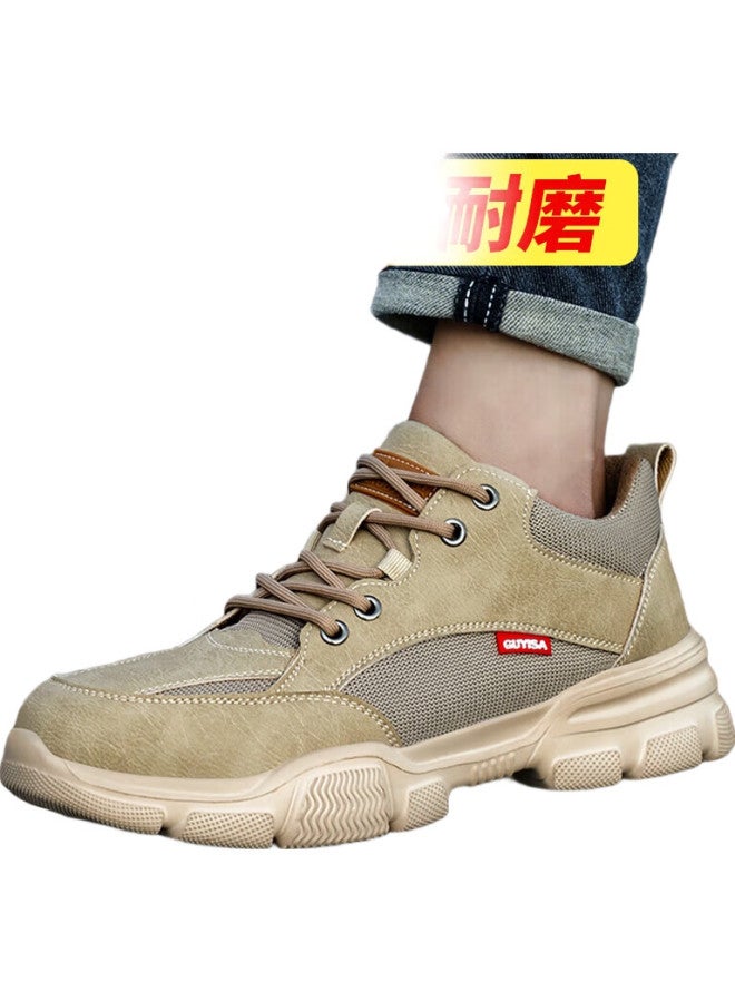 JUNBU Men'S Steel Toe Safety Shoes Anti-Smashing Anti-Piercing Ultra-Light Breathable Soft Bottom Safety Work Site Functional Shoes 1115F Size 44 - Image 3