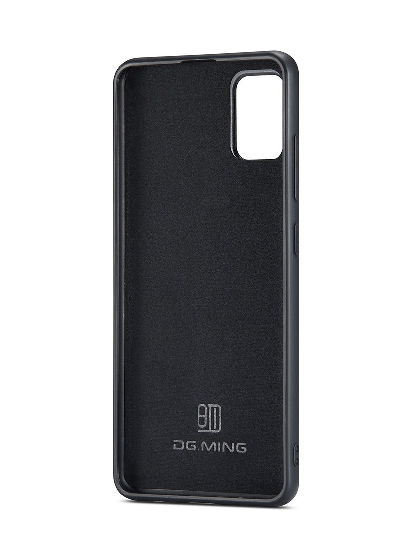 DGMING CaseMe Wallet Case for Samsung Galaxy A51 DGMING Premium Leather Phone Case Back Cover Magnetic Detachable with Trifold Wallet Card Holder Pocket - Coffee - Image 4