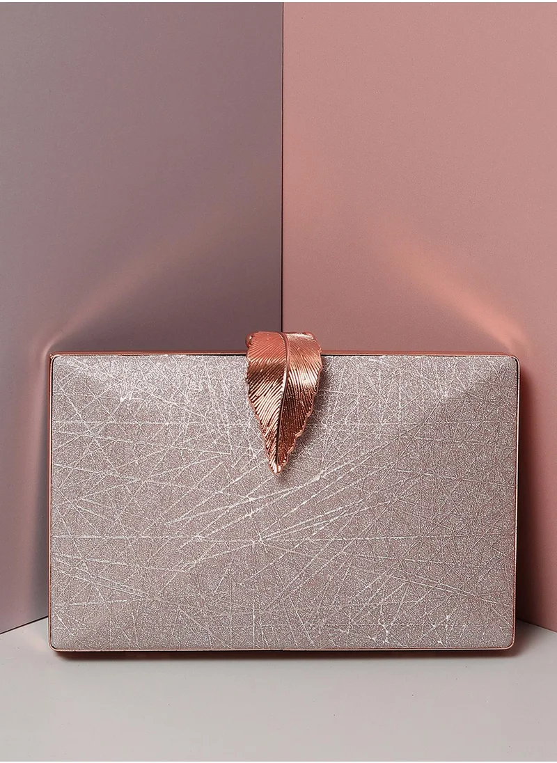 Haute Sauce Textured Vegan Leather Clutch
