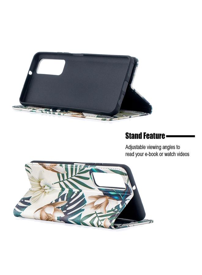 Zaboon Case For Huawei P smart 2021 / Y7a Colored Drawing Pattern Invisible Magnetic Horizontal Flip PU Leather Case with Holder & Card Slots & Wallet - Image 4