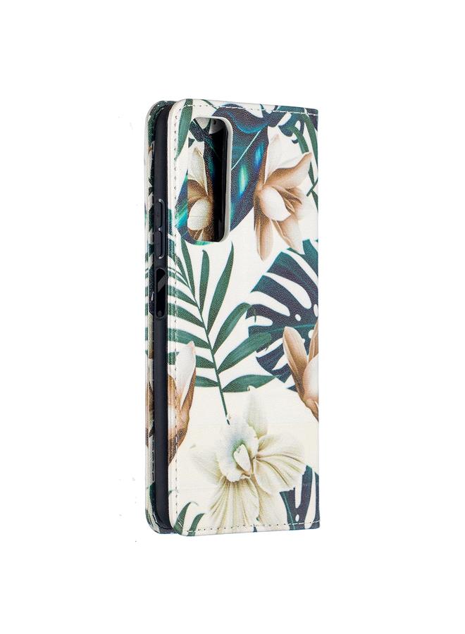 Zaboon Case For Huawei P smart 2021 / Y7a Colored Drawing Pattern Invisible Magnetic Horizontal Flip PU Leather Case with Holder & Card Slots & Wallet - Image 3