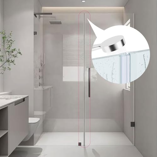 Dalrun Flexible Shower Door Side Seal Strip 100 Inch Shower Door Side Sweep for 3/8" Framelss Glass Door - Image 4