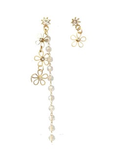 Flower Designed Dangle Earrings