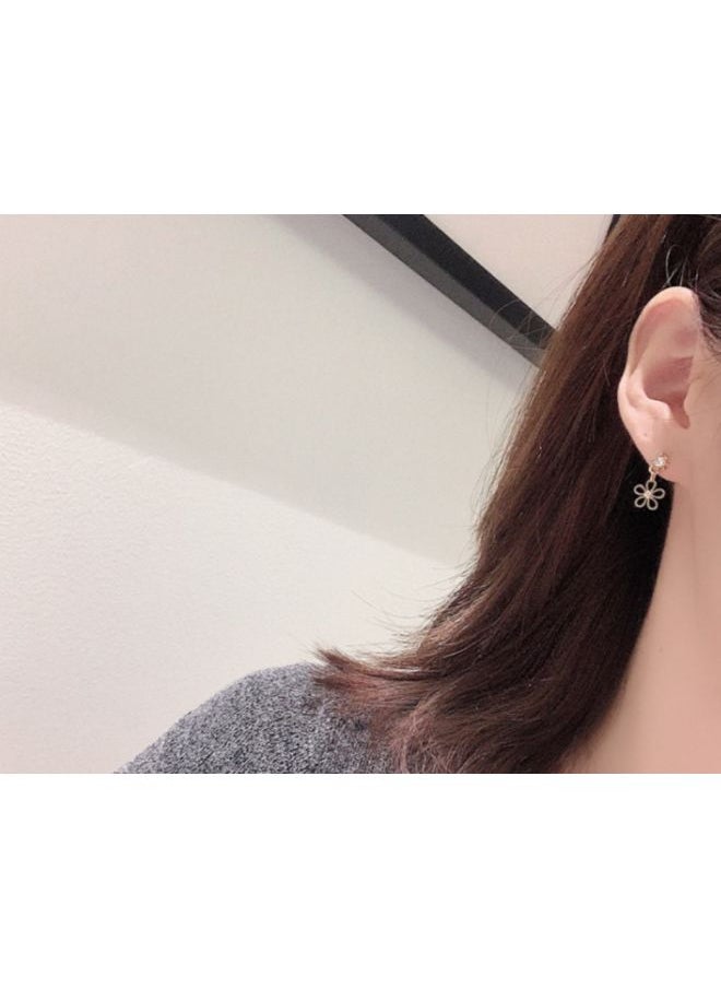 NIBEMINENT - Flower Designed Dangle Earrings - Image 1