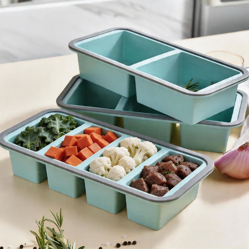 TaIYanG Food-Grade Silicone Freshness Box, Freezer-Friendly Storage Container with Lid - Image 1