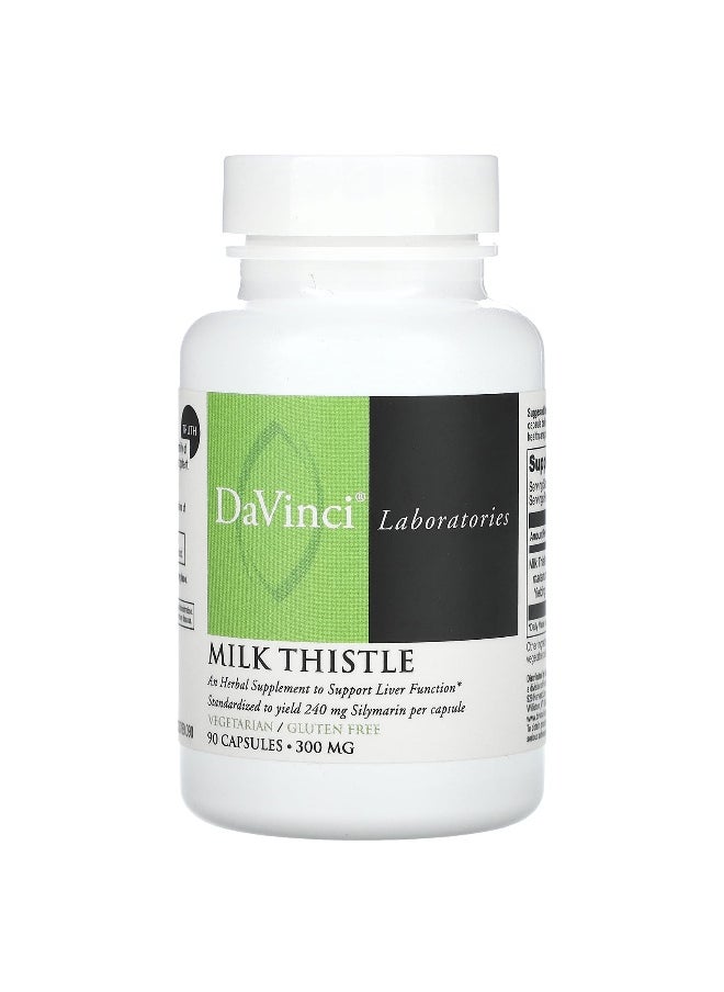 DaVinci Laboratories DaVinci Laboratories, Milk Thistle, 300 mg, 90 Capsules  - Image 1