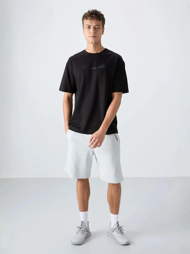 TOMMYLIFE TOMMY Oversized Logo Crew Neck T-Shirt