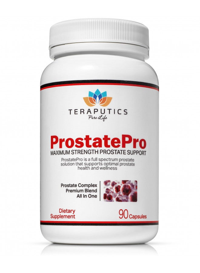 Teraputics بروستات برو - 33 عشبة من ساو بالميتو لمكملات صحة البروستاتا للرجال | تقليل التبول | نمو الشعر مع مثبط DHT | بيتا سيتوستيرول، بيجيوم وساو بالميتو لدعم البروستاتا للرجال، 90 كبسولة - Image 1