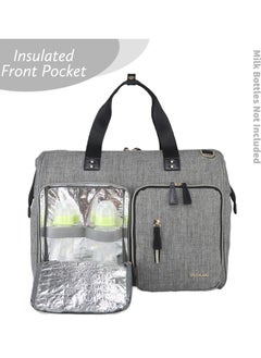 Gabrielle Mom Dad Xl Travel Diaper Bag With Diaper Changing Mat - Grey - pzsku/Z5E2E409A38E48C438B4CZ/45/_/1723200830/305a5bec-30cc-4abe-830c-d288b5019199